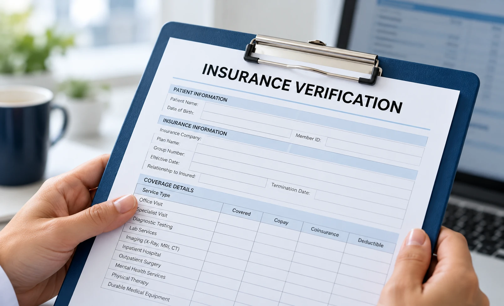 Insurance & prior auth coordination